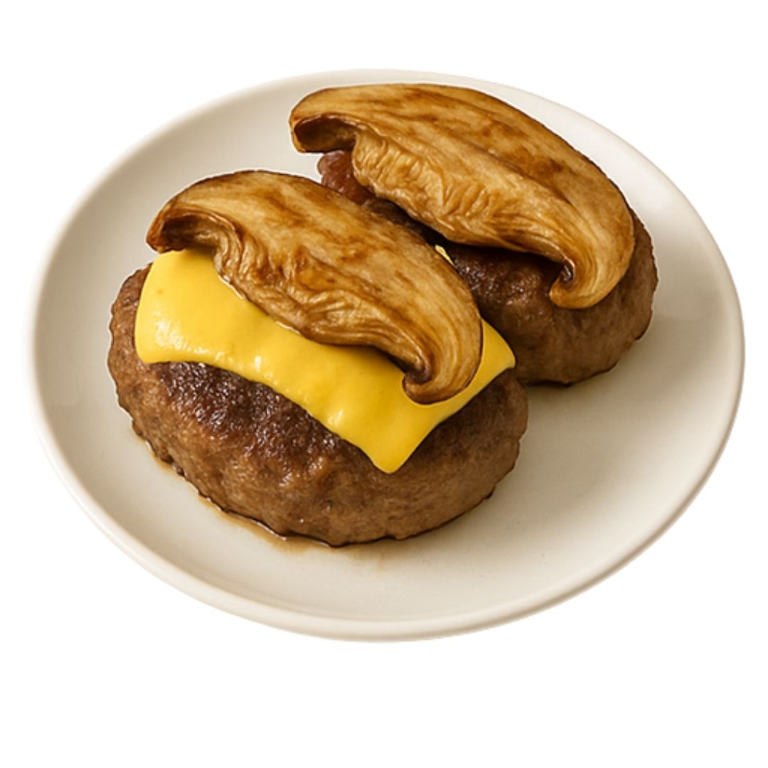 Burgery z boczniakiem i serem