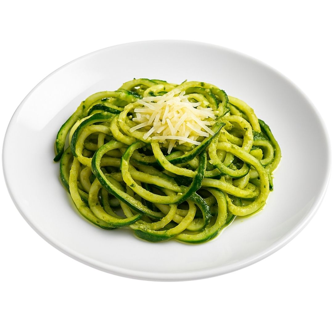 Makaron z cukinii z pesto