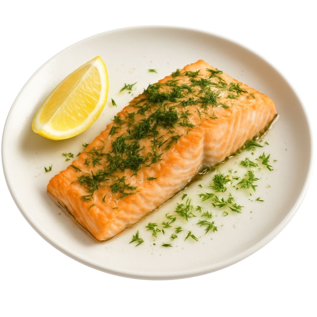 Zapiekany łosoś z koperkiem