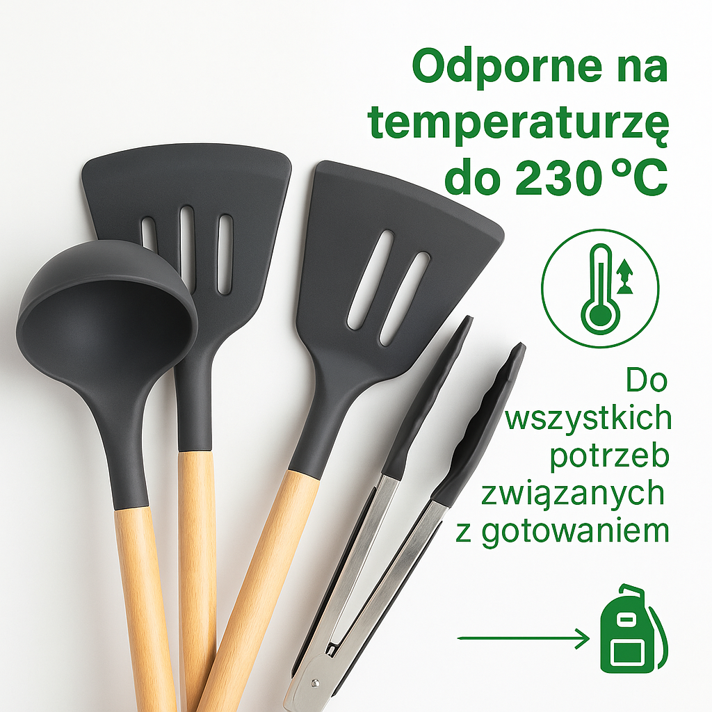 Zestaw Silikonowych Przyborów - KuchennyDom.pl