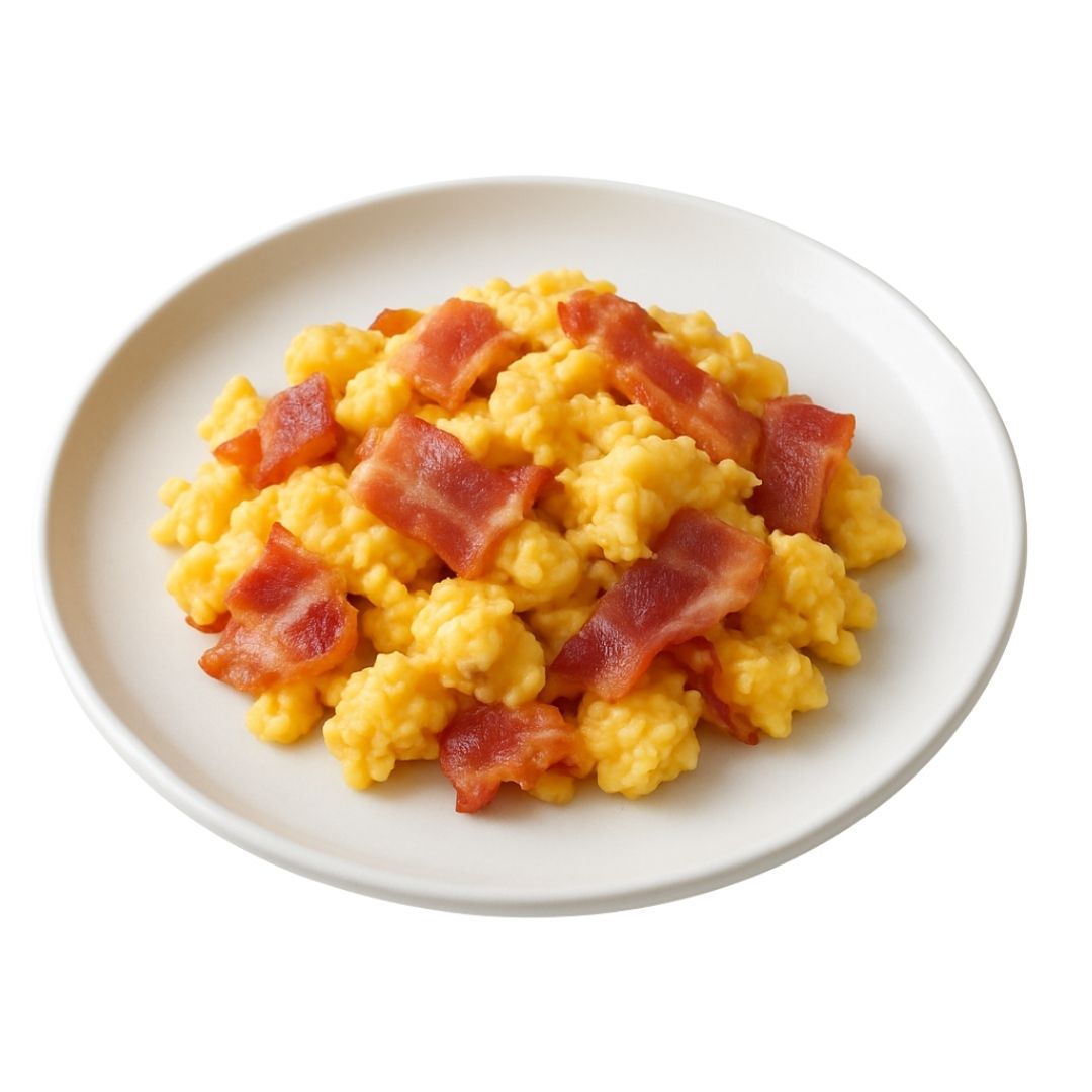 Jajecznica z boczkiem