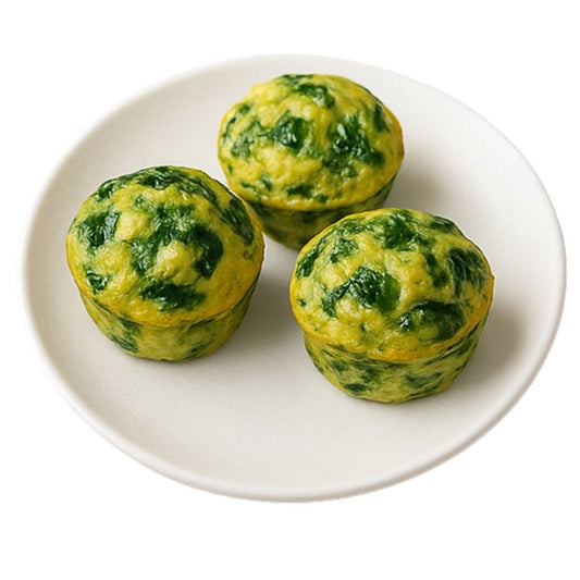 Muffinki jajeczne ze szpinakiem