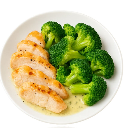 Kurczak z brokułami w sosie śmietanowym