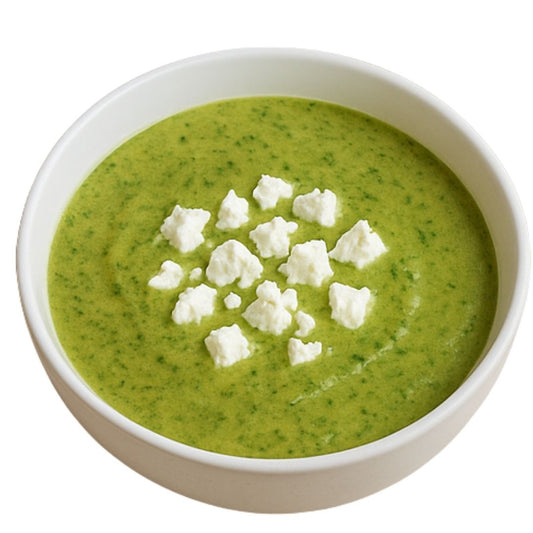 Krem z brokułów z fetą