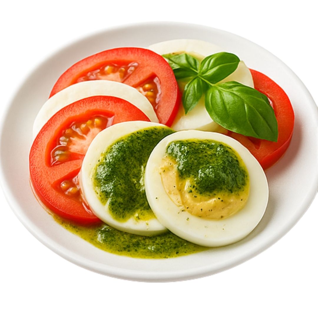 Caprese z mozzarellą i pesto