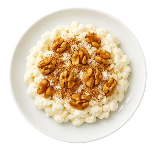 Twaróg z orzechami i cynamonem