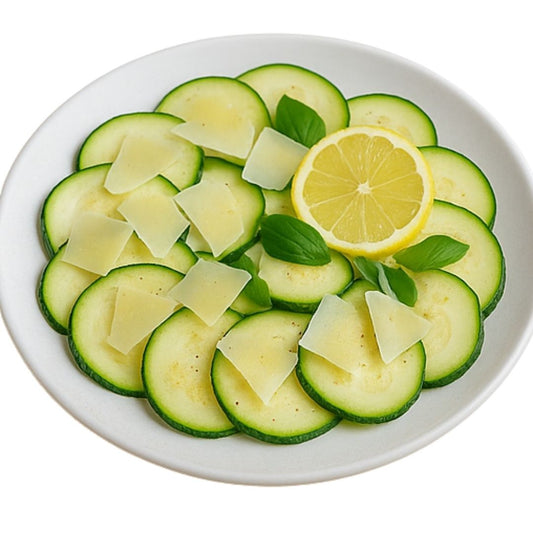 Carpaccio z cukinii i parmezanu