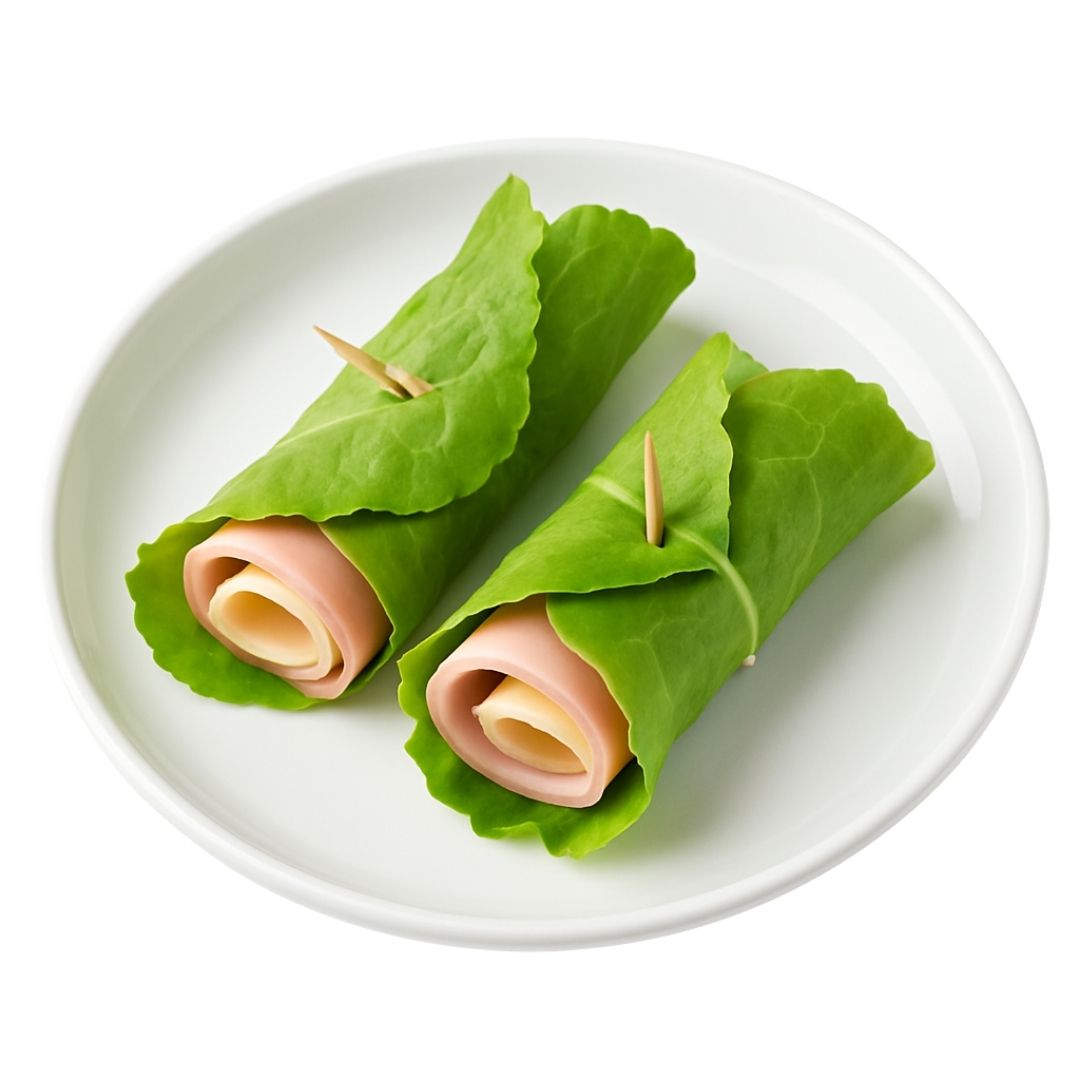 Mini wrapy z szynką i serem