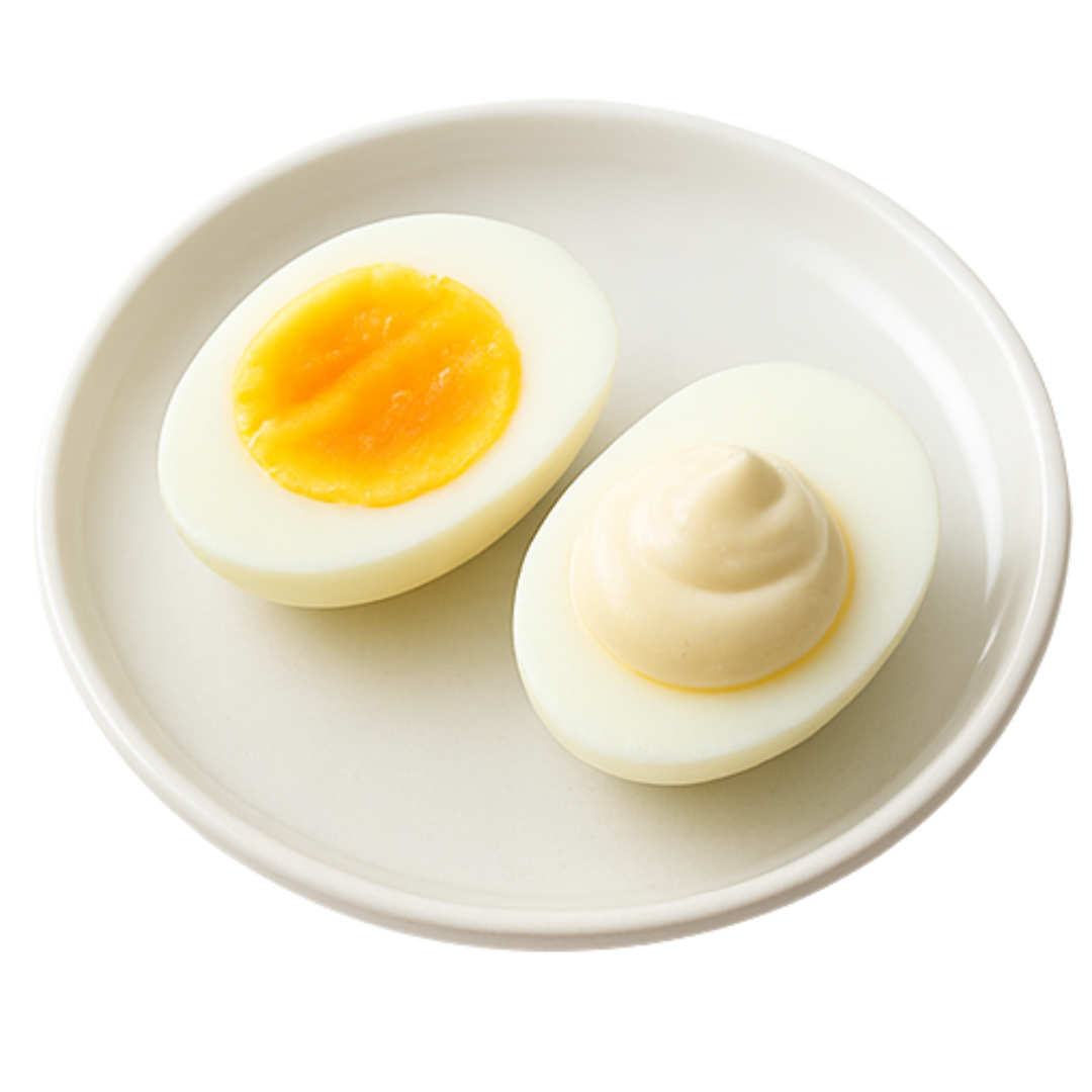 Jajko na twardo z majonezem