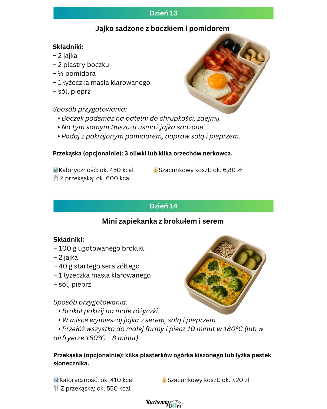 KETO LUNCHBOX – Plan na 100 dni (PDF)