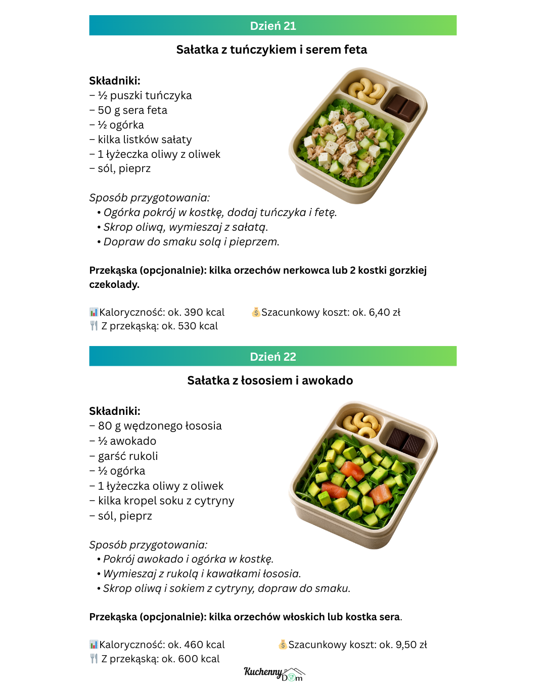 KETO LUNCHBOX – Plan na 100 dni (PDF)