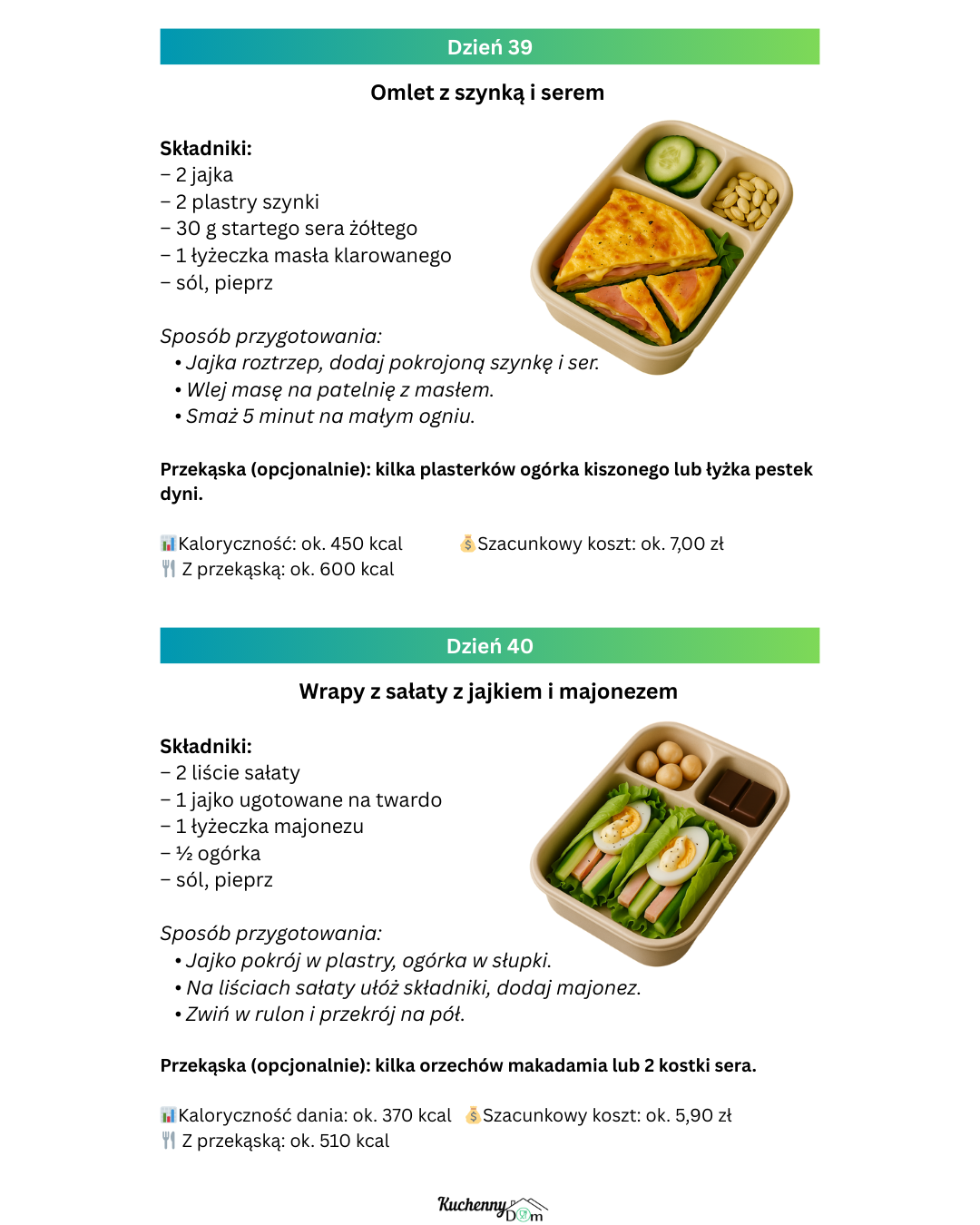 KETO LUNCHBOX – Plan na 100 dni (PDF)